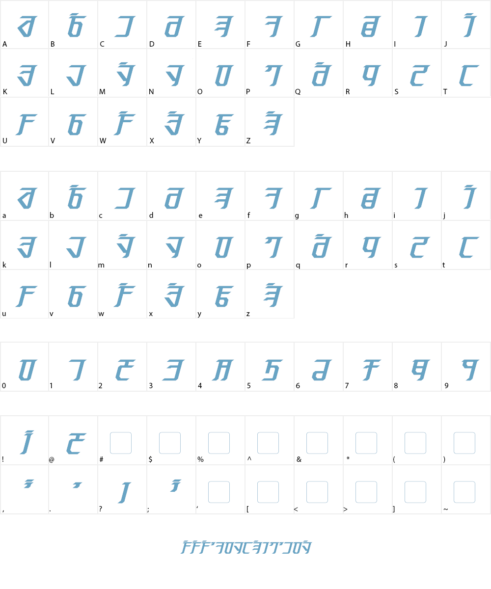 Exodite Font Character
